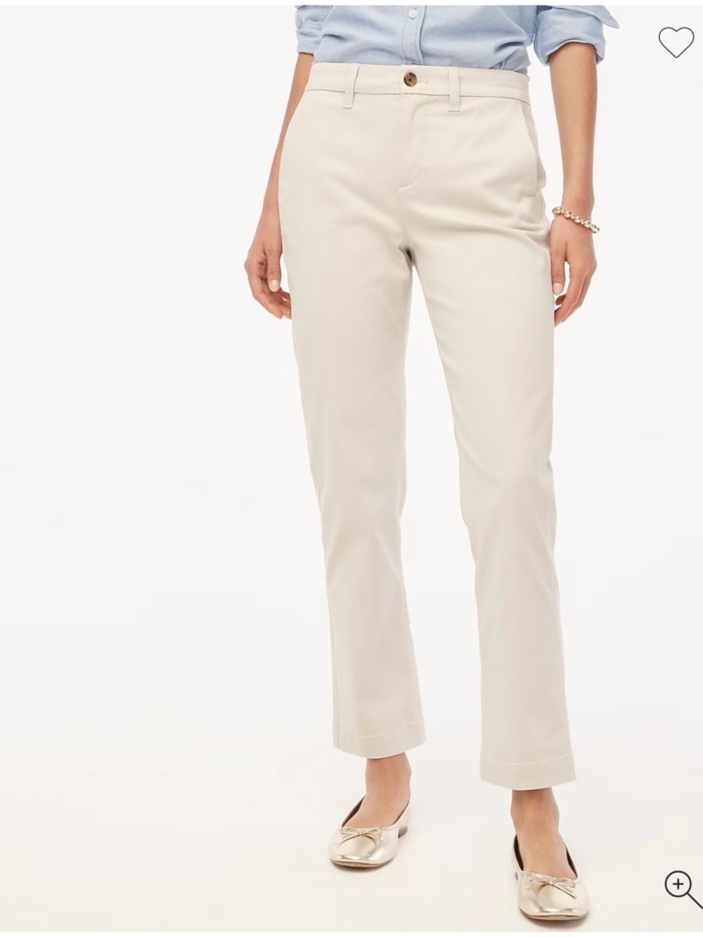 J. Crew Women's  High Rise Girlfriend Straight Leg Khaki - Picture 15 of 15
